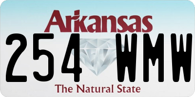 AR license plate 254WMW