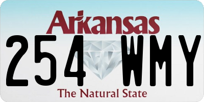 AR license plate 254WMY