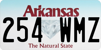 AR license plate 254WMZ
