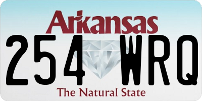 AR license plate 254WRQ