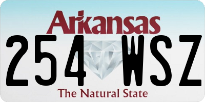 AR license plate 254WSZ