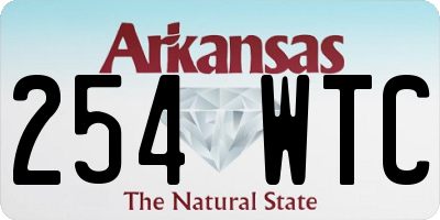 AR license plate 254WTC