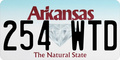 AR license plate 254WTD