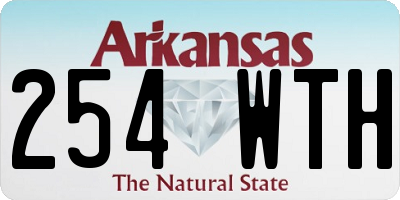 AR license plate 254WTH