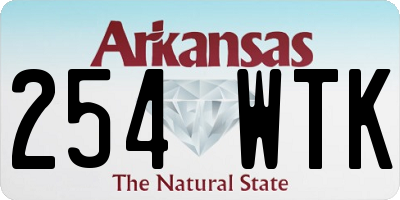 AR license plate 254WTK