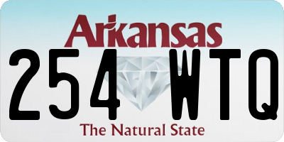 AR license plate 254WTQ