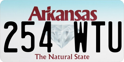 AR license plate 254WTU