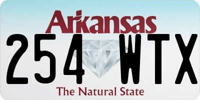 AR license plate 254WTX