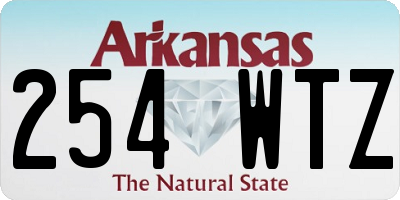 AR license plate 254WTZ