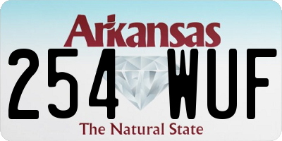 AR license plate 254WUF