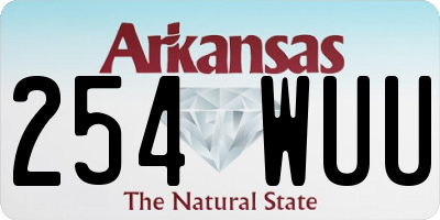 AR license plate 254WUU