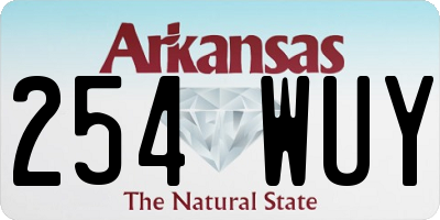 AR license plate 254WUY