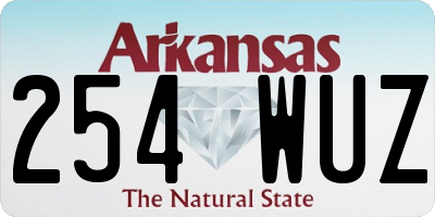 AR license plate 254WUZ