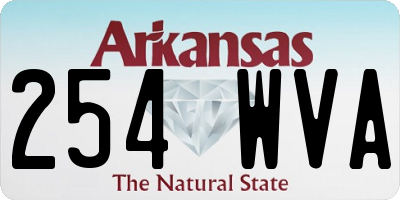 AR license plate 254WVA