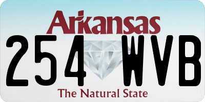 AR license plate 254WVB