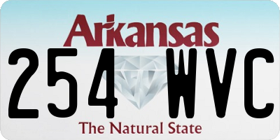 AR license plate 254WVC