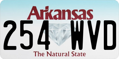 AR license plate 254WVD