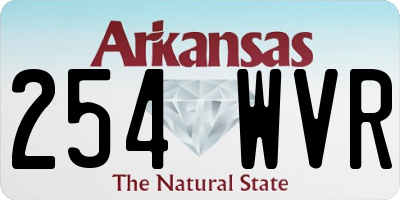 AR license plate 254WVR