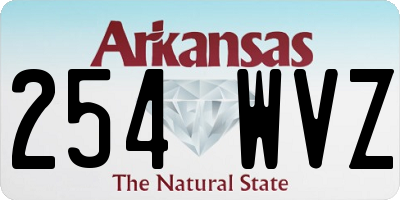 AR license plate 254WVZ