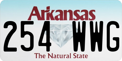 AR license plate 254WWG