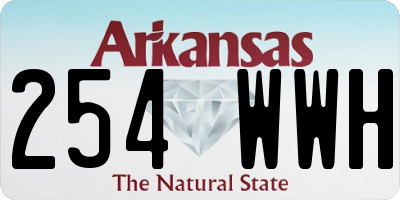 AR license plate 254WWH