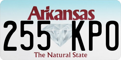 AR license plate 255KPO