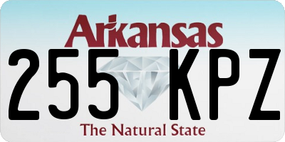 AR license plate 255KPZ