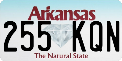 AR license plate 255KQN