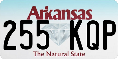 AR license plate 255KQP