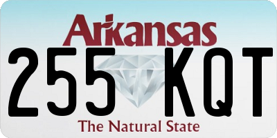 AR license plate 255KQT