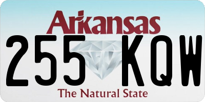 AR license plate 255KQW
