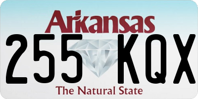 AR license plate 255KQX