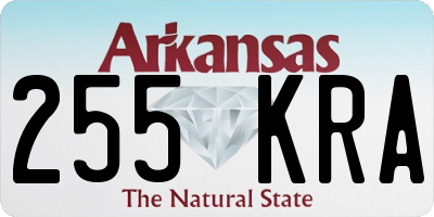AR license plate 255KRA
