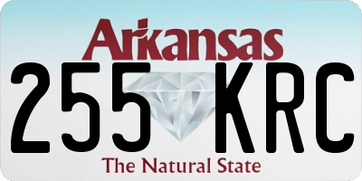 AR license plate 255KRC