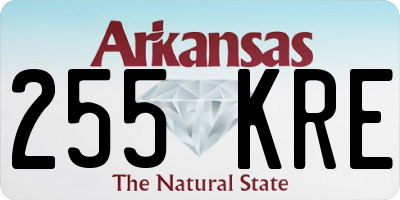 AR license plate 255KRE