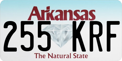 AR license plate 255KRF