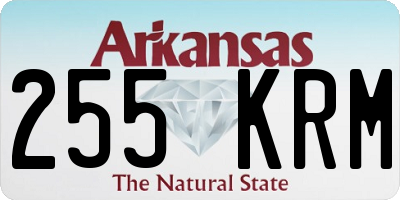 AR license plate 255KRM