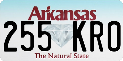 AR license plate 255KRO
