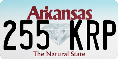 AR license plate 255KRP
