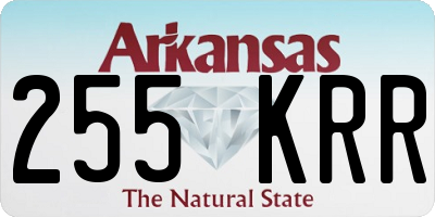 AR license plate 255KRR
