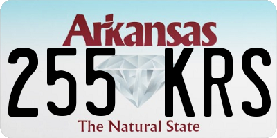 AR license plate 255KRS