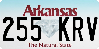 AR license plate 255KRV