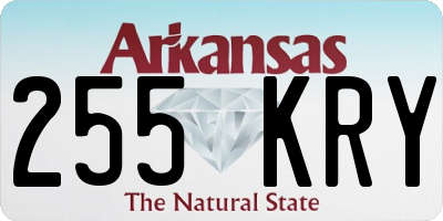 AR license plate 255KRY