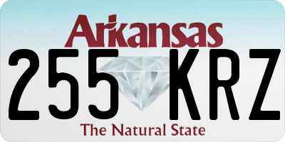 AR license plate 255KRZ
