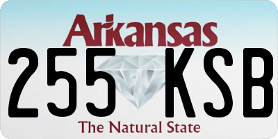AR license plate 255KSB