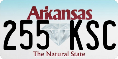 AR license plate 255KSC