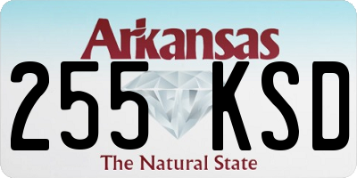 AR license plate 255KSD