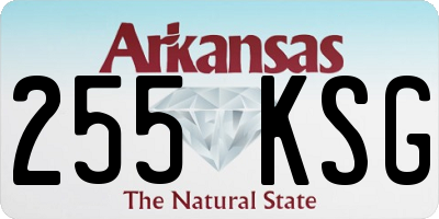AR license plate 255KSG