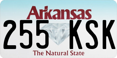 AR license plate 255KSK