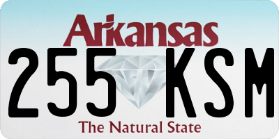 AR license plate 255KSM